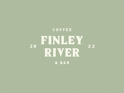 Finley River Coffee & Bar 417 branding design finley river flat graphic design logo minimal missouri ozark ozarks springfield typography vector