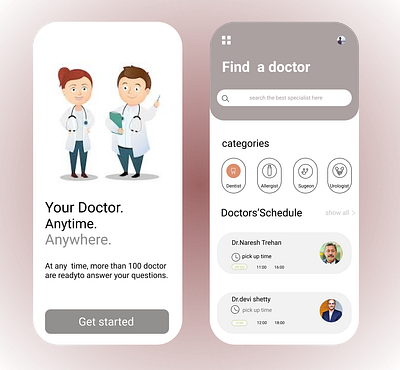 GOOD DOCTER app design moblie app ui ux