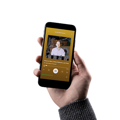 Art Self Made Podcast / Matt Cooper - CEO of Skillshare cover design layout photoshop podcast spotify