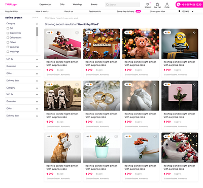 Memories unlimited website branding classic clean design experience figma interface landing modern pink product result search site ui user ux vector web xd