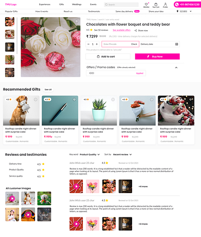 Memories unlimited website classic clean design details ecommerce experience figma gift illustration love market page pink product shop ui ux web xd