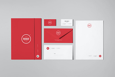 Branding / Identity Mock-up a4 brand stationery branding branding stationery briefcase business business card business cards card corporate design envelope folder letterhead paper presentation realistic stationery template varnish