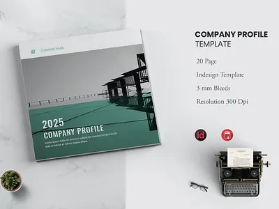 Company Profile background blank book brochure brochure design brochure template catalog company profile creative design empty indesign isolated magazine mockup open page paper template white