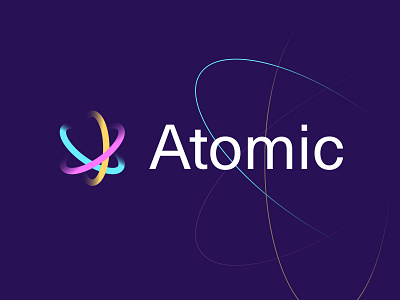 Atomic - logo concept atom atomic atomic bomb atomic growth atomic mass atomic technology branding colorful logo electrons inpetor lines logo concept logo designer logo identity logodesignlove logos 2022 new logos for sale nuclear nuclear power unused