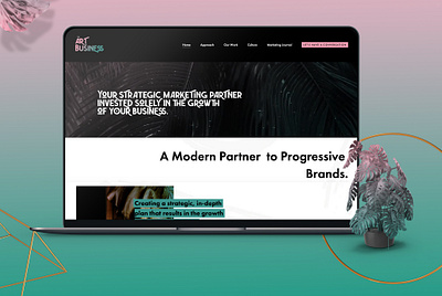 The Art of Business - Website Art Direction artdirection brandidentity branding design website