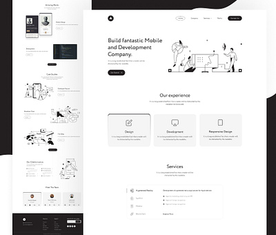 Creative Agency - Landing Page agency agency landing page desigm digital agency design graphic design landing page design ui ui design uiux user interface web design website website design
