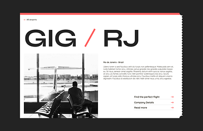 GIG / RJ concept design graphic graphic design minimal ui ui design web