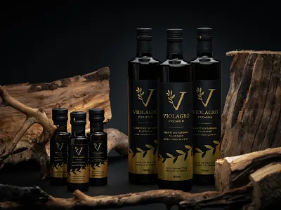 Olive Oil Packaging Design, Greece | Violagro Premium branding design graphic design greece logo logo design logotype oil olive olive oil packaging
