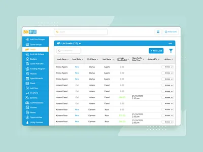 CRM crm design system ui ux