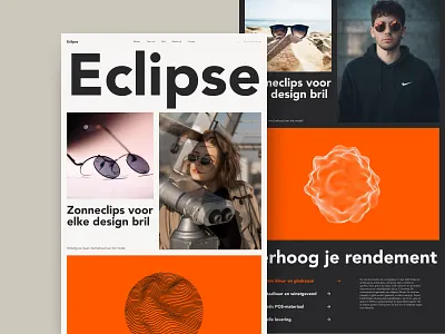 Homepage Concepts — Dark and Light branding dark homepage light product sunglasses ui ux website