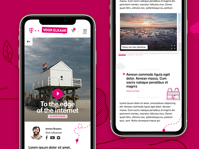 ✨ T-Mobile blog - Pitch | Article article components illustration image slider reading slider stickers