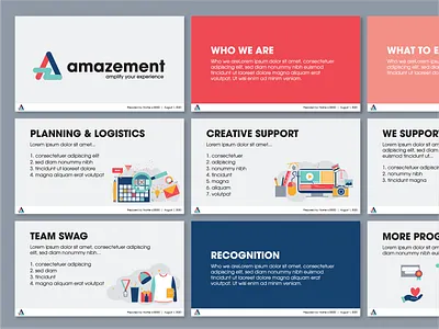 Amazement Presentation Deck amaze amazement branding business design design keynotes layout powerpoint powerpoint design presentation