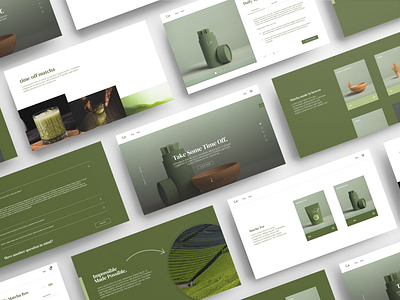 Time/Off - Matcha e-commerce site branding branding design e commerce green tea high fidelity mockup matcha matcha green tea mockup site ui ui design ux ux design website