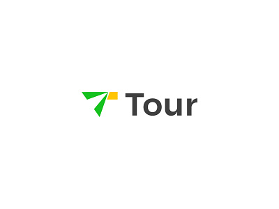 Tour logo ( T + Plane ) branding custom logo hangout icon identity logo logo mark plane tour logo
