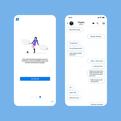 Messaging App chat design message uidesign uiuxdesign uxdesign