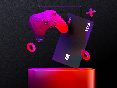 RappiCard gamer assets V2 3d app design branding design gamer illustration inspiration interaction interface logo ui ux