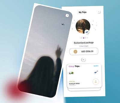 TRIP MOBLIE APP design app landing pages moblie app ui ux