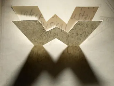 Paper cwut cut cutpaper letter paper photography shadow sketches type typography