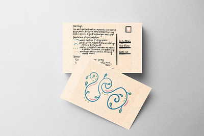 dear design abstract design design awareness design process design thinking illustration postcard procreate