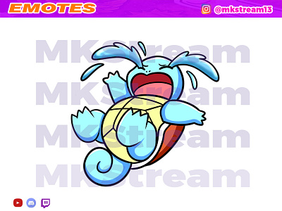 Twitch emotes pokemon squirtle cry animated emotes anime cry cute design emotes goku hype illustration pokemon squirtle sub badge