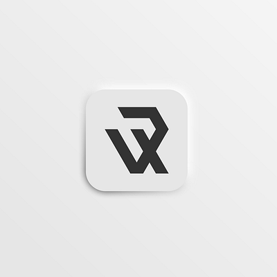 VR logo monogram app app icon branding business design icon illustration logo ui vector vr vr logo vr monogram