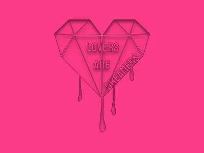 Lovers Are Dreamers branding design illustration logo web