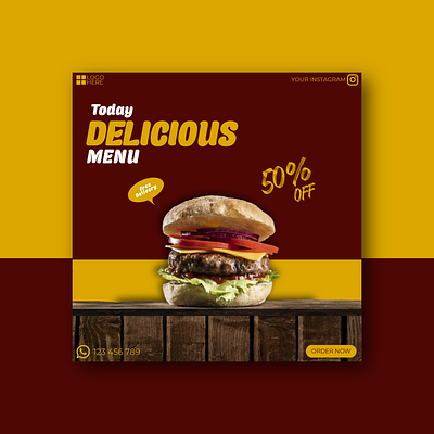 Banner Food branding graphic design logo