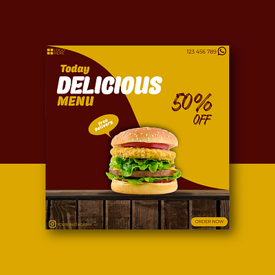 Banner Food branding graphic design