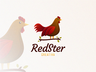 Red Rooster bird branding chicken design food graphicdesign logo logoanimal logotype red restaurant rooster vector