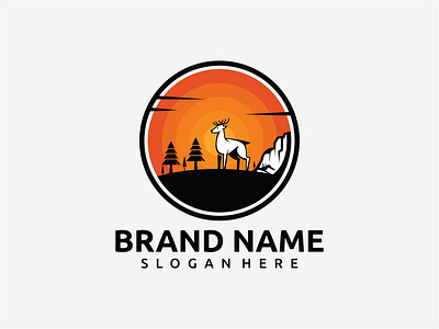 Deer logo illustration animation branding design graphic design icon illustration logo motion graphics vector