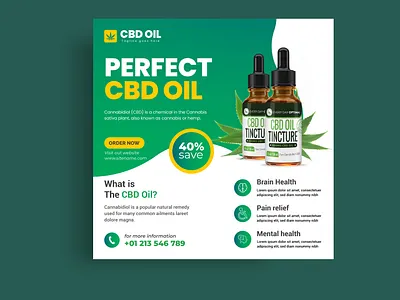 CBD OIL social media post cbd oil cbd promotion facebook ads graphic design instagram post post design social media post