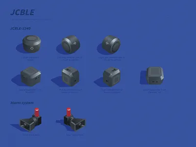 JCBLE Disaster Monitoring Equipment 2.5d icon illustration logo