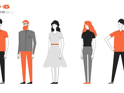 Gimme5 2021 artworks 01 animation character animation character design explainer video illustration investment mauro mason mobile app money money app motion design motion graphics