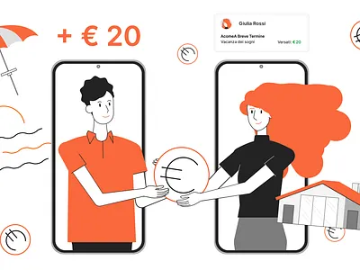 Gimme5 artworks 02 character animation character design explainer video illustration investment mauro mason mobile app money money app motion design