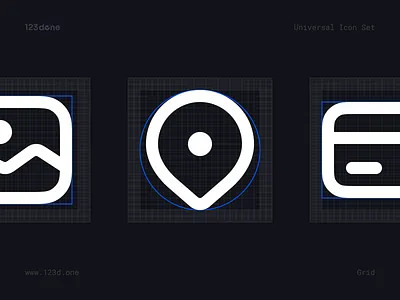 Icon grid templates 123done design figma figma community guide icon icon grid icon grid template icon set icon system icons keyline keyshape keyshapes template tips universal icon set