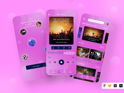 Music Podcast App ios design jannatul shourov mobile app music app design music player ui music podcast music podcast app ui podcast podcast app podcast app design podcast app ui thedsquad ui design
