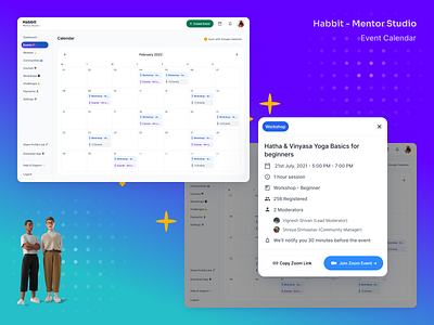 Habbit - Mentor Studio 📆 android app calendar creator design icon illustration logo mentor schedule studio ui ux