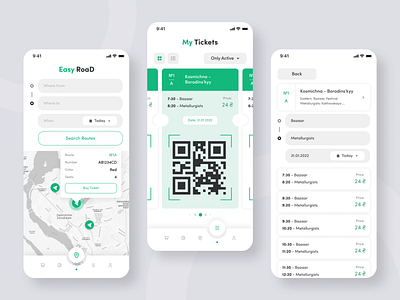 Easy Road Tickets Mobile App appdesign application arquentum design creative design mobile mobile app mobile design road app tickets app travel travel app ui ui trends uidesign ux ux trends