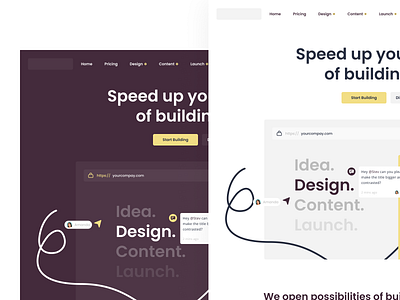 No-code Web - Exploration branding button content cta customers development feature figma image layout low code no code section template theme title web webflow website