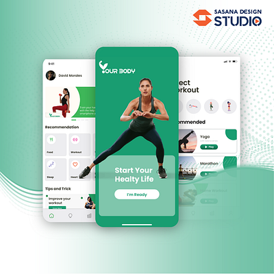 Your Body Health app branding design graphic design ui ux