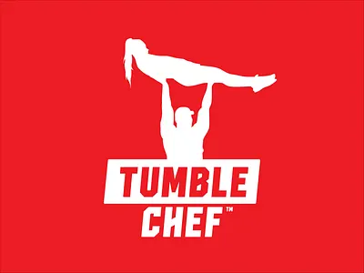 Tumble Chef™ Branding apparel apparel design branding cheerleading design illustration illustrator logo mascot merchandise tumbling vector