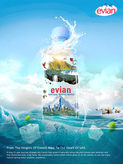 Evain Water Poster Design graphic design photoshop