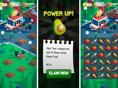 Case Studio: ArepAH! 3d arepa blender character game art illustration ui vector