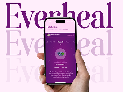 Pregnancy care app health mobile pregnancy ui