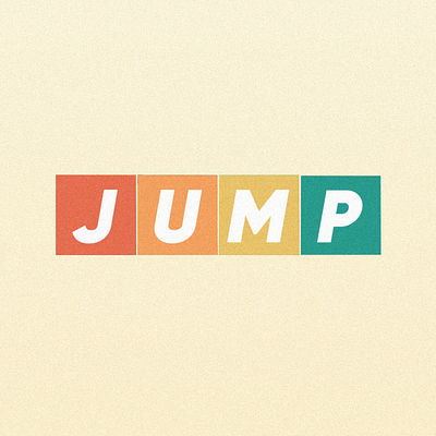 JUMP 2d 2d text 3d after effects animation cool graphic design illustration jump kinetic typography loop motion design motion graphics motion ui text typography ui