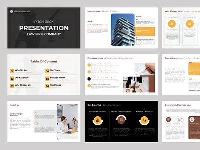 Law Firm Pitch Deck | Clean & Professional Presentation Design branding business deck business pitch clean design company profile corporate presentation google slides investment deck investor deck keynote presentation law firm law firm branding minimalist modern design pitch deck powerpoint design presentation design professional design sleek design startup pitch