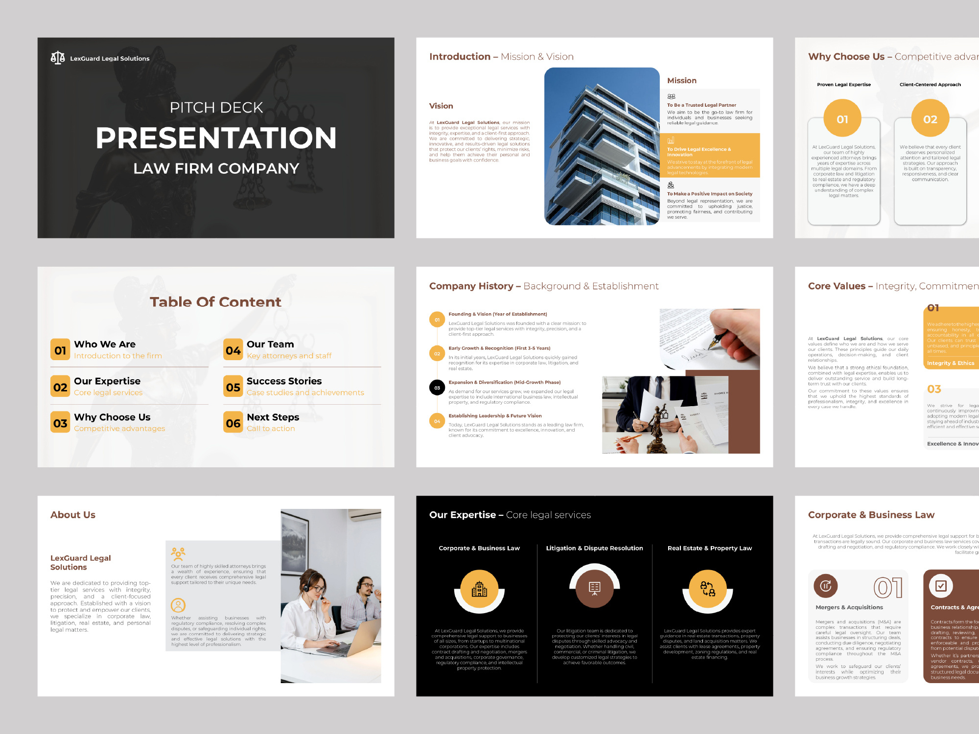 Example of Professional Pitch Deck Presentation