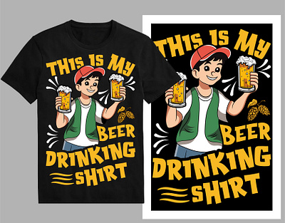 This is my beer drinking shirt T-Shirt design alcoholbottle barlogo beerart beerbottle beercan beerglass beerlabel beerlife beerlogo beerlover beermerch beertee beertime bottle bottlelabel brewery cooltshirt labellogo t shirtdesign vintage