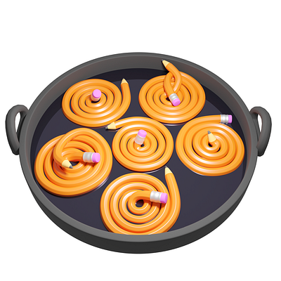 "The Jalebi Pencil – A Sweet Twist on Creativity ✏️🍩" 3d animation blender branding conceptdesign design graphic design illustration motion graphics visualdesign visualstorytelling