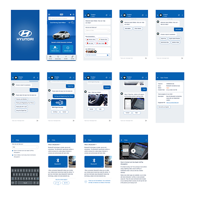 Chatbot design mobile app ui ux design